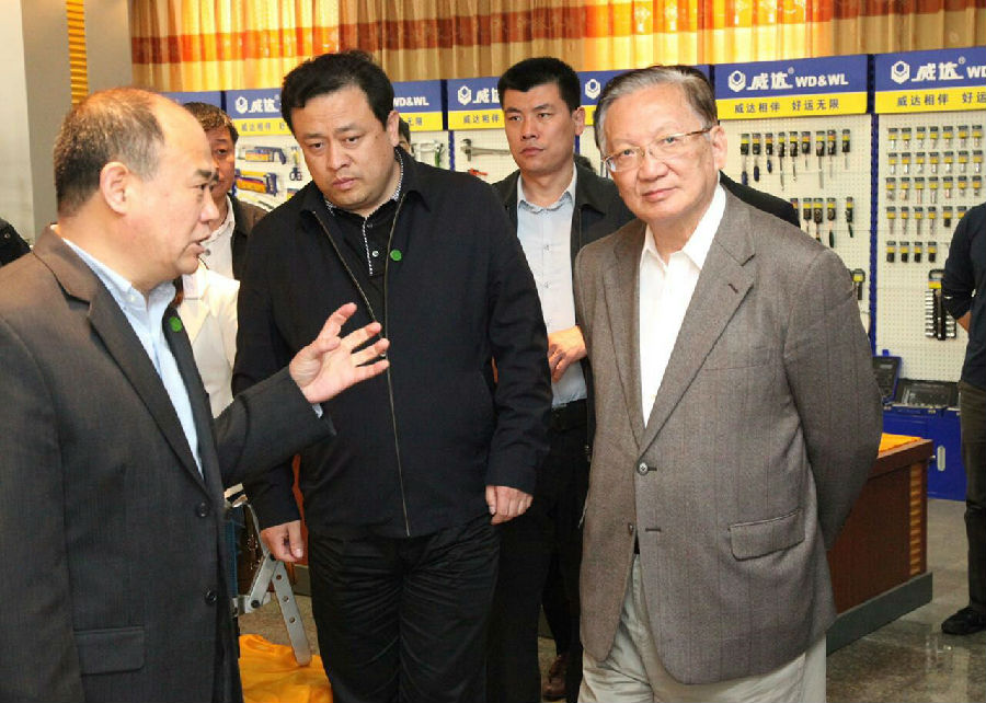 原國務委員、外交部部長唐家璇視察威力工具集團(圖3)